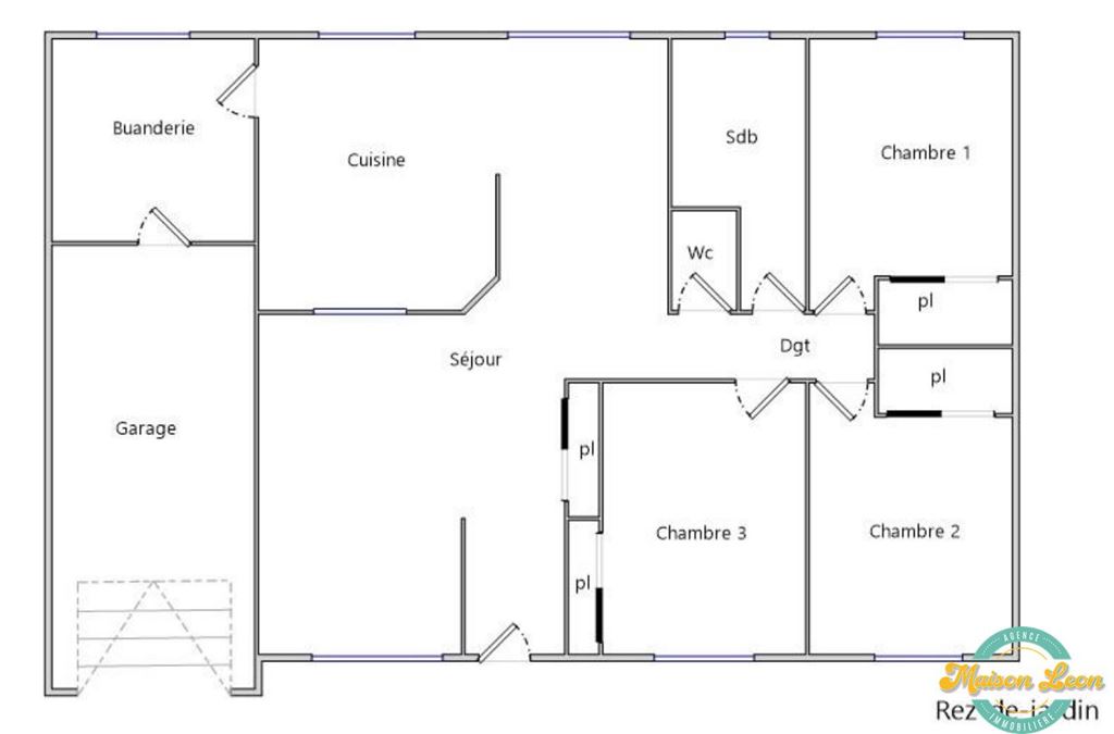 Maison de plain pied L'ISLE D'ABEAU (38080) Maison LEON