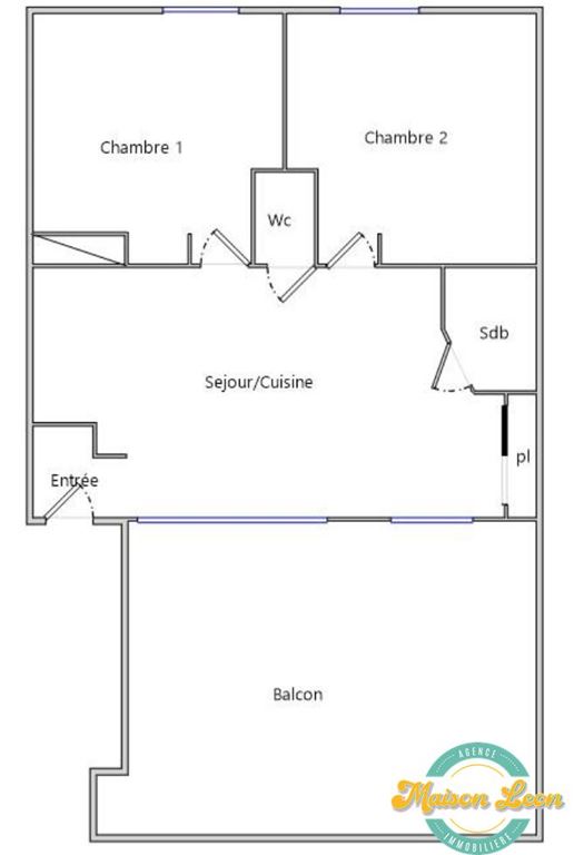 Appartement T3 FOUR (38080) Maison LEON