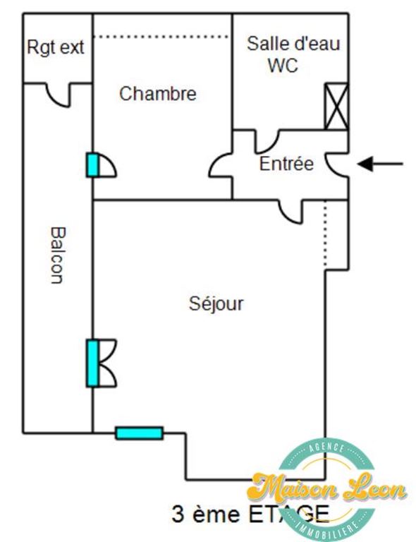 Appartement T2 L'ISLE D'ABEAU (38080) Maison LEON
